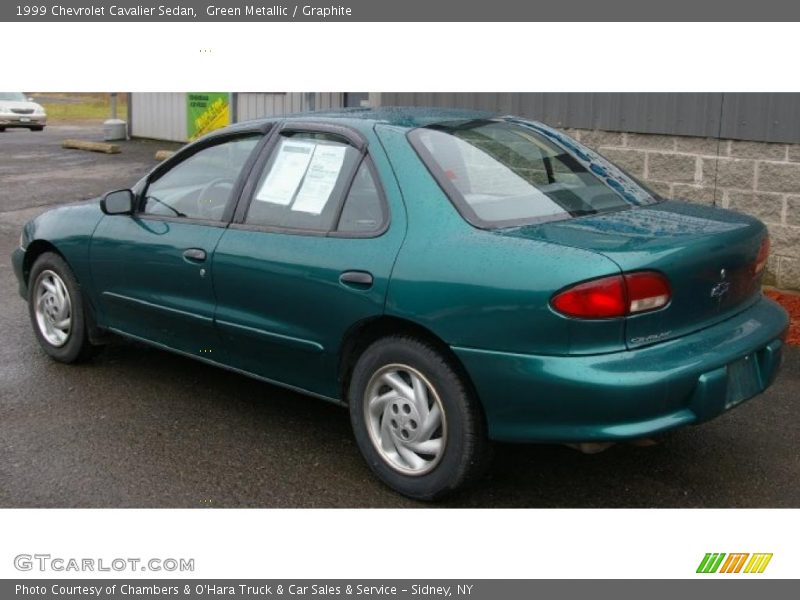 Green Metallic / Graphite 1999 Chevrolet Cavalier Sedan