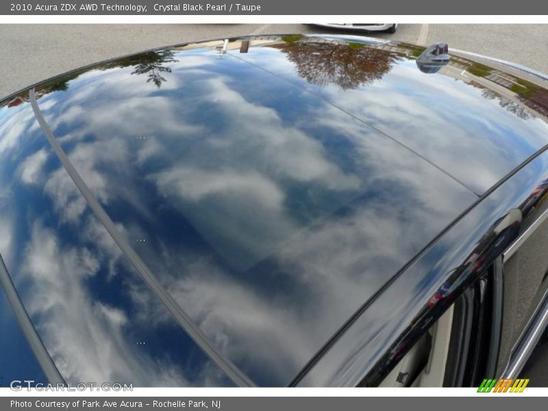 Crystal Black Pearl / Taupe 2010 Acura ZDX AWD Technology
