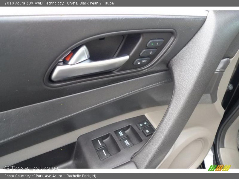 Crystal Black Pearl / Taupe 2010 Acura ZDX AWD Technology