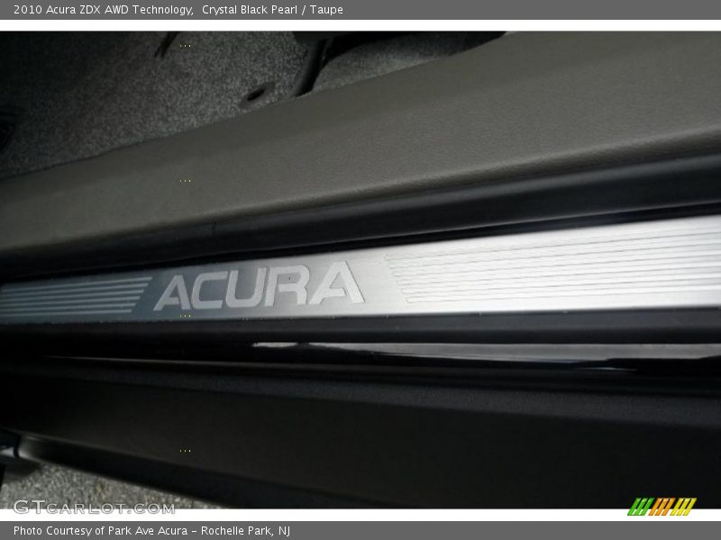 Crystal Black Pearl / Taupe 2010 Acura ZDX AWD Technology