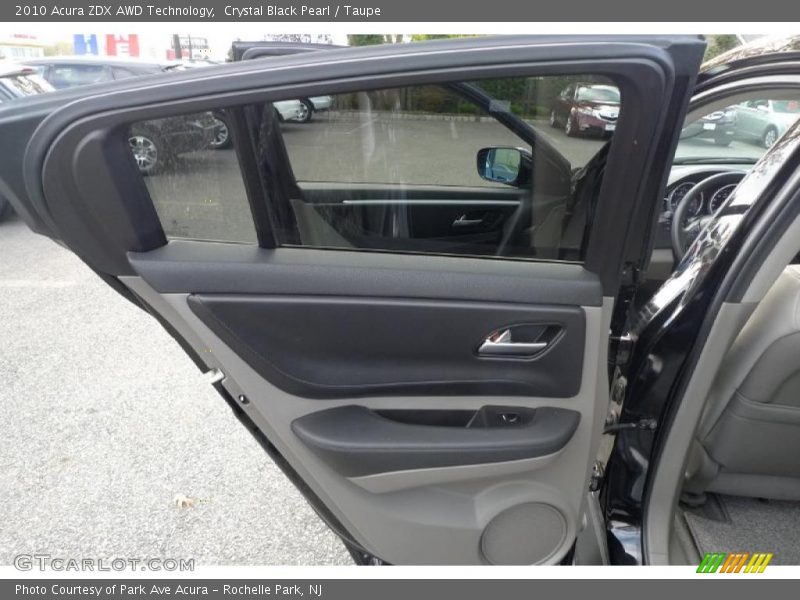 Crystal Black Pearl / Taupe 2010 Acura ZDX AWD Technology