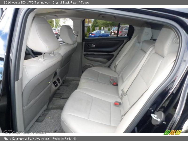 Crystal Black Pearl / Taupe 2010 Acura ZDX AWD Technology