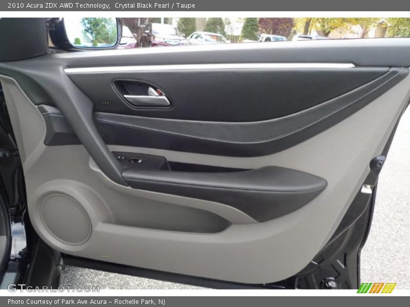 Crystal Black Pearl / Taupe 2010 Acura ZDX AWD Technology