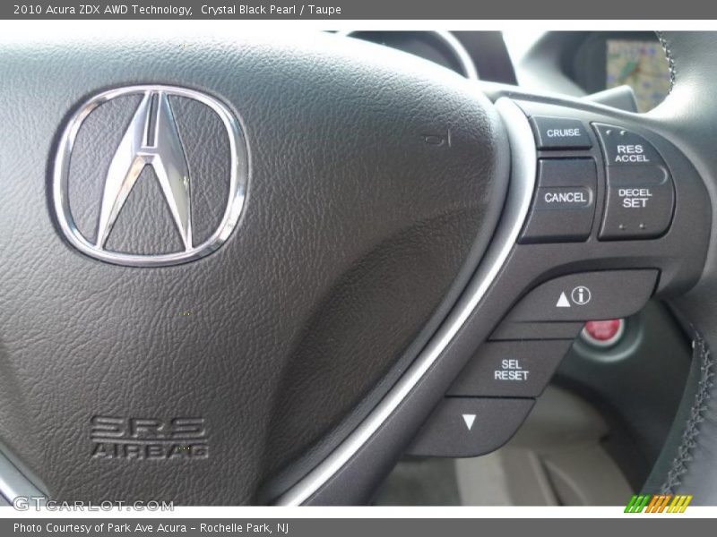 Crystal Black Pearl / Taupe 2010 Acura ZDX AWD Technology