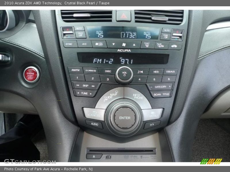 Crystal Black Pearl / Taupe 2010 Acura ZDX AWD Technology