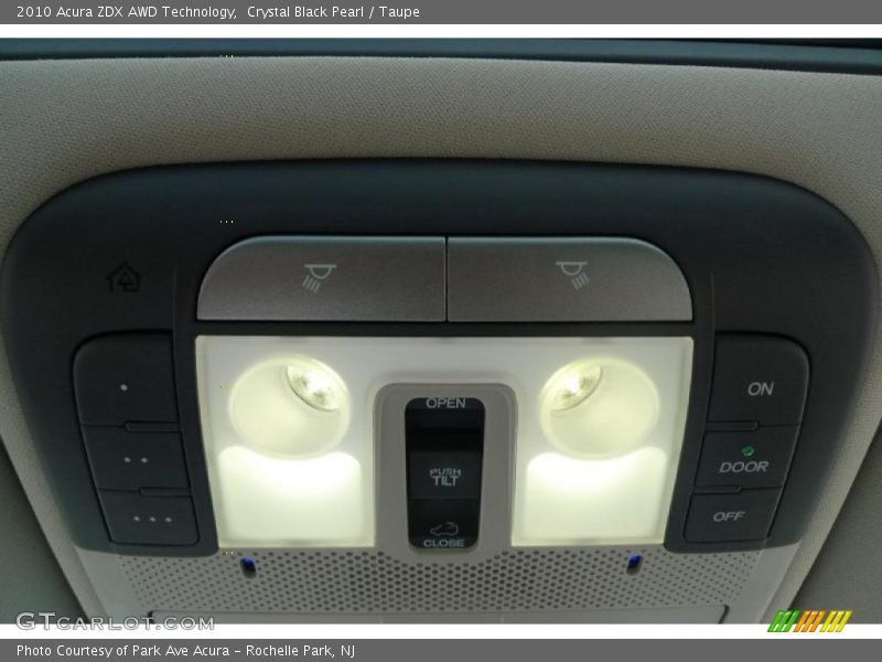 Crystal Black Pearl / Taupe 2010 Acura ZDX AWD Technology
