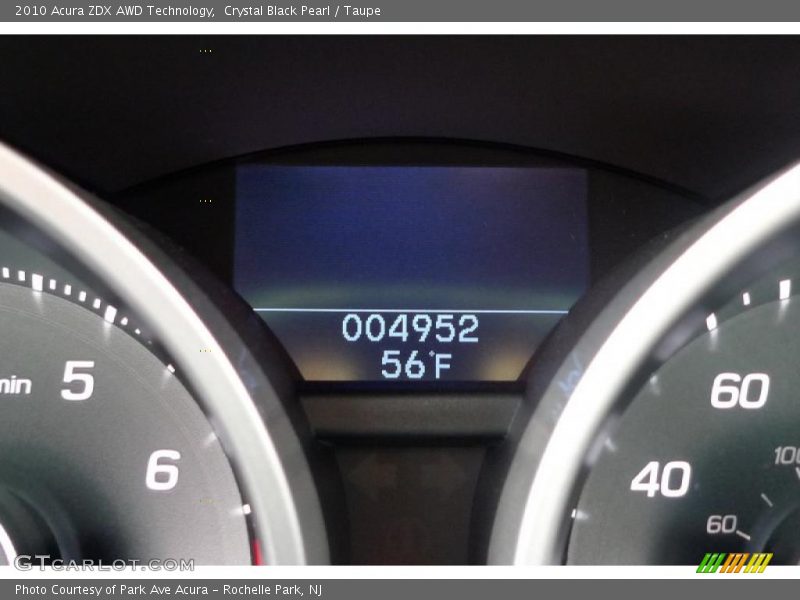 Crystal Black Pearl / Taupe 2010 Acura ZDX AWD Technology