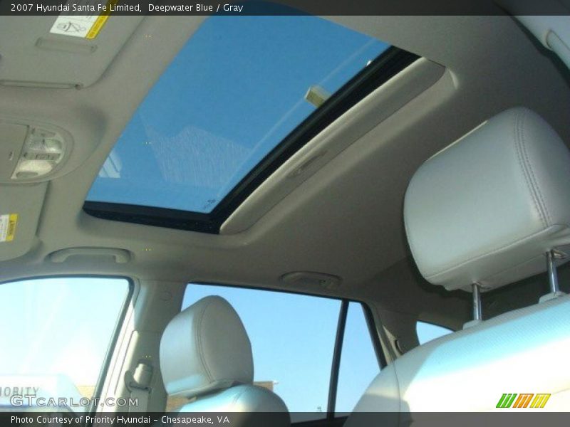 Sunroof of 2007 Santa Fe Limited