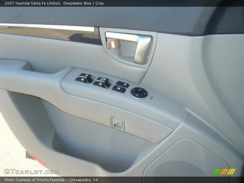 Deepwater Blue / Gray 2007 Hyundai Santa Fe Limited