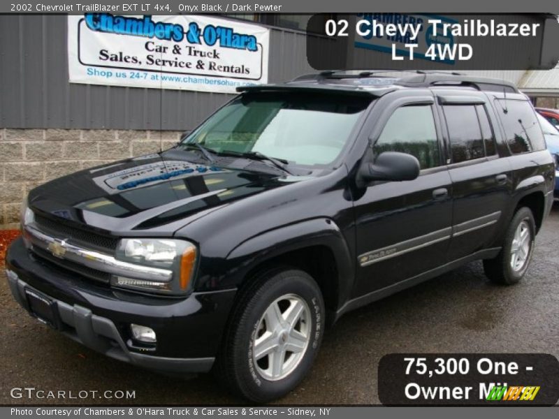 Onyx Black / Dark Pewter 2002 Chevrolet TrailBlazer EXT LT 4x4