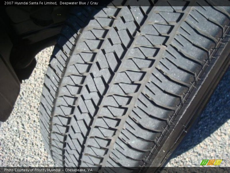 Deepwater Blue / Gray 2007 Hyundai Santa Fe Limited