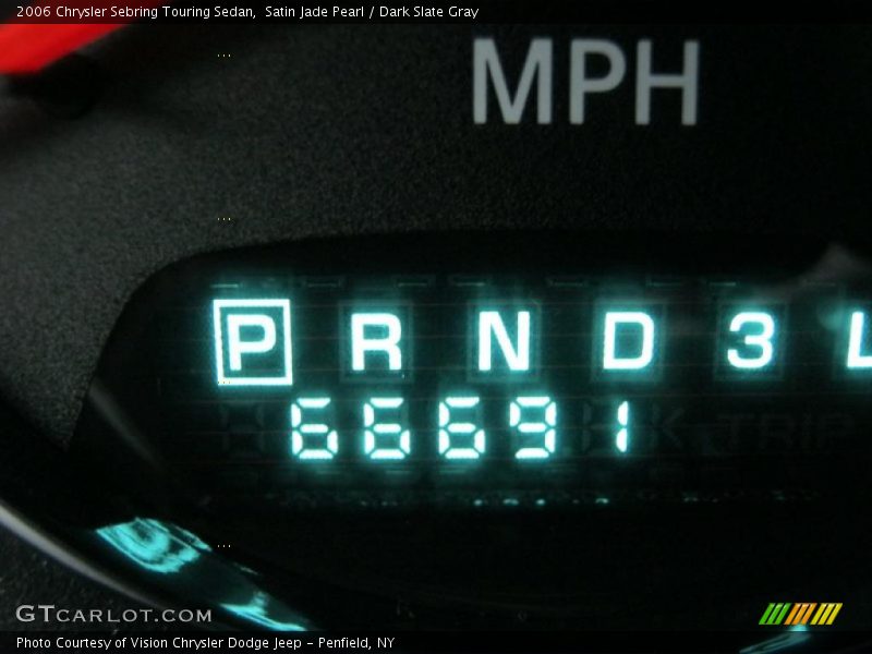 Satin Jade Pearl / Dark Slate Gray 2006 Chrysler Sebring Touring Sedan
