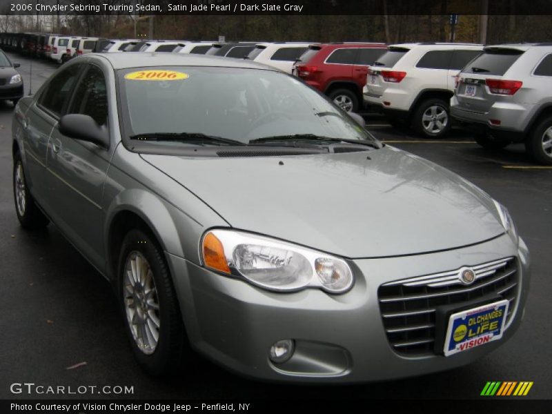 Satin Jade Pearl / Dark Slate Gray 2006 Chrysler Sebring Touring Sedan
