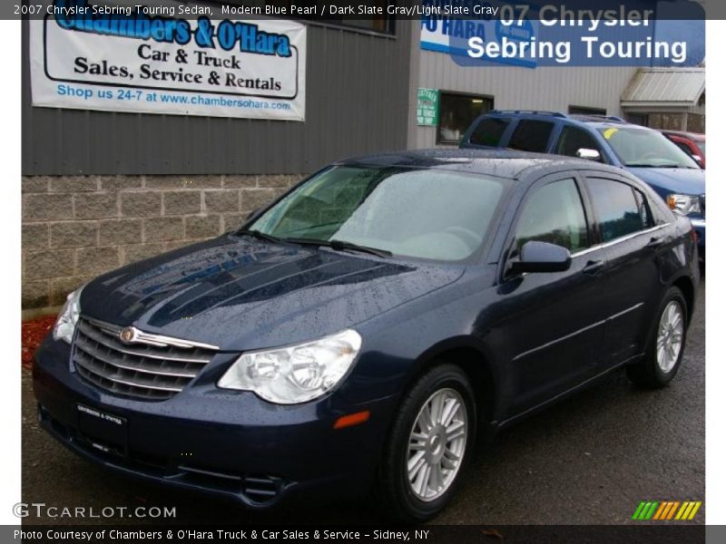 Modern Blue Pearl / Dark Slate Gray/Light Slate Gray 2007 Chrysler Sebring Touring Sedan