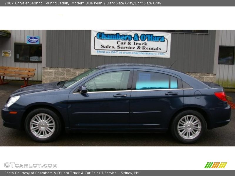 Modern Blue Pearl / Dark Slate Gray/Light Slate Gray 2007 Chrysler Sebring Touring Sedan
