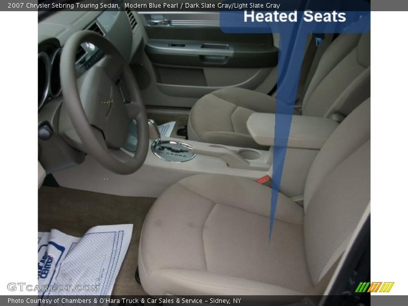 Modern Blue Pearl / Dark Slate Gray/Light Slate Gray 2007 Chrysler Sebring Touring Sedan