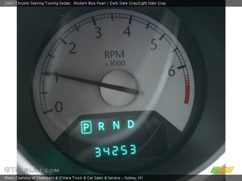 Modern Blue Pearl / Dark Slate Gray/Light Slate Gray 2007 Chrysler Sebring Touring Sedan
