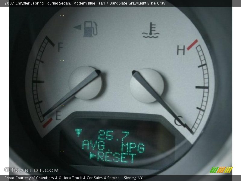 Modern Blue Pearl / Dark Slate Gray/Light Slate Gray 2007 Chrysler Sebring Touring Sedan