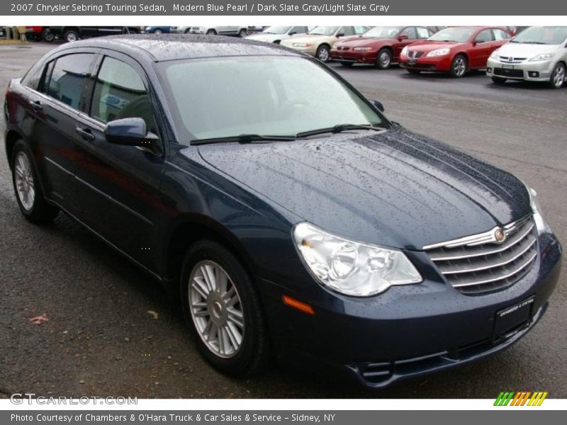 Modern Blue Pearl / Dark Slate Gray/Light Slate Gray 2007 Chrysler Sebring Touring Sedan
