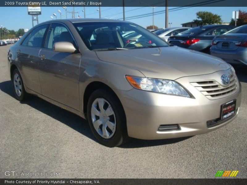 Desert Sand Metallic / Bisque 2009 Toyota Camry LE