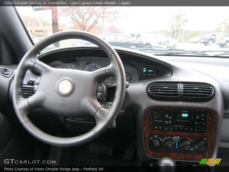 Light Cypress Green Metallic / Agate 2000 Chrysler Sebring JXi Convertible