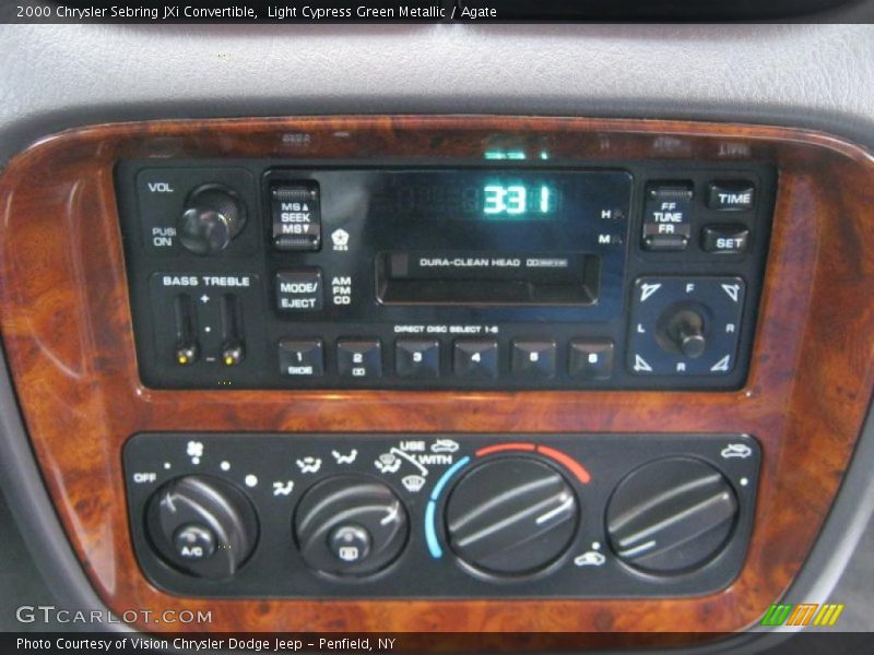 Light Cypress Green Metallic / Agate 2000 Chrysler Sebring JXi Convertible