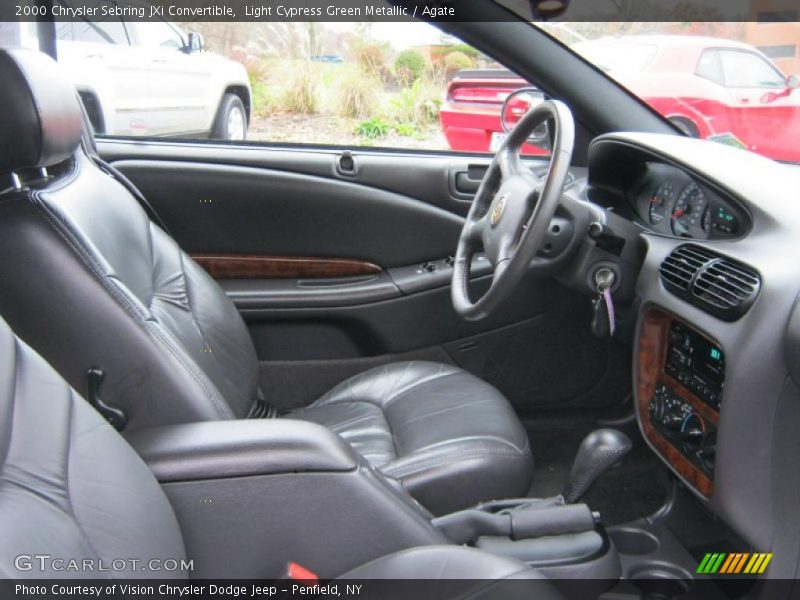 Light Cypress Green Metallic / Agate 2000 Chrysler Sebring JXi Convertible
