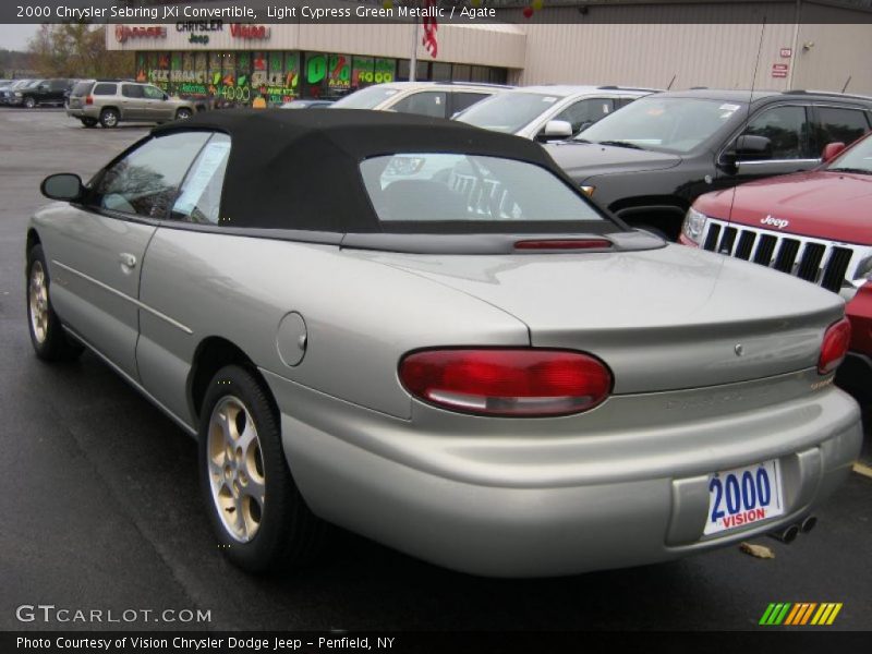 Light Cypress Green Metallic / Agate 2000 Chrysler Sebring JXi Convertible