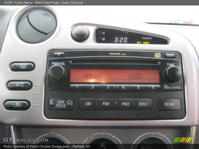 Black Sand Pearl / Dark Charcoal 2008 Toyota Matrix