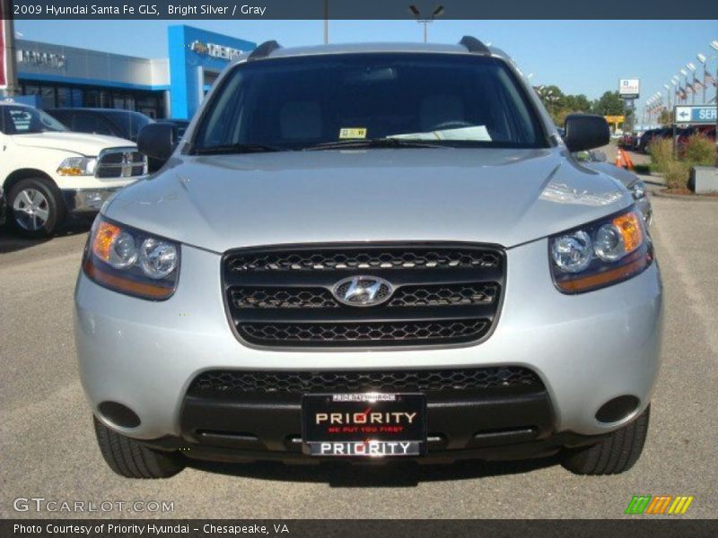 Bright Silver / Gray 2009 Hyundai Santa Fe GLS