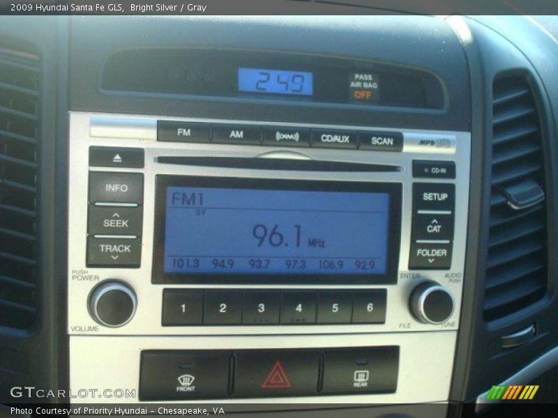 Controls of 2009 Santa Fe GLS