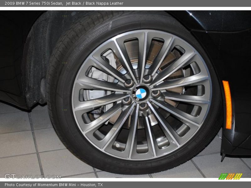 Jet Black / Black Nappa Leather 2009 BMW 7 Series 750i Sedan