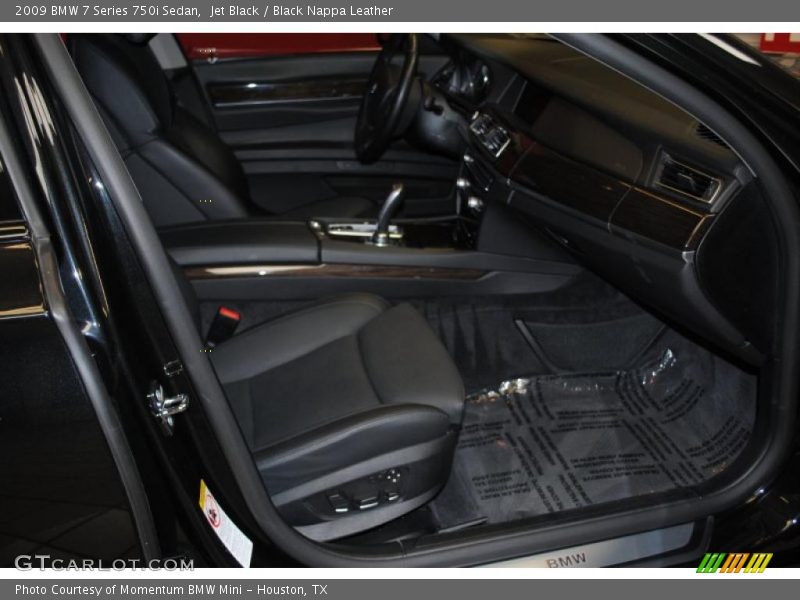 Jet Black / Black Nappa Leather 2009 BMW 7 Series 750i Sedan