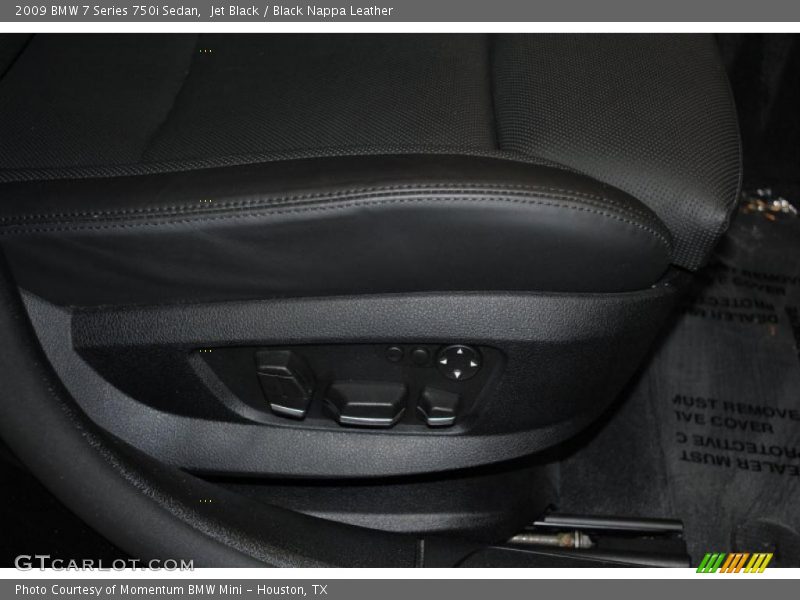 Jet Black / Black Nappa Leather 2009 BMW 7 Series 750i Sedan