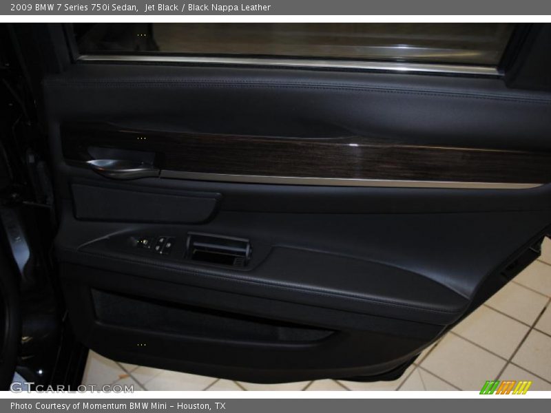 Jet Black / Black Nappa Leather 2009 BMW 7 Series 750i Sedan