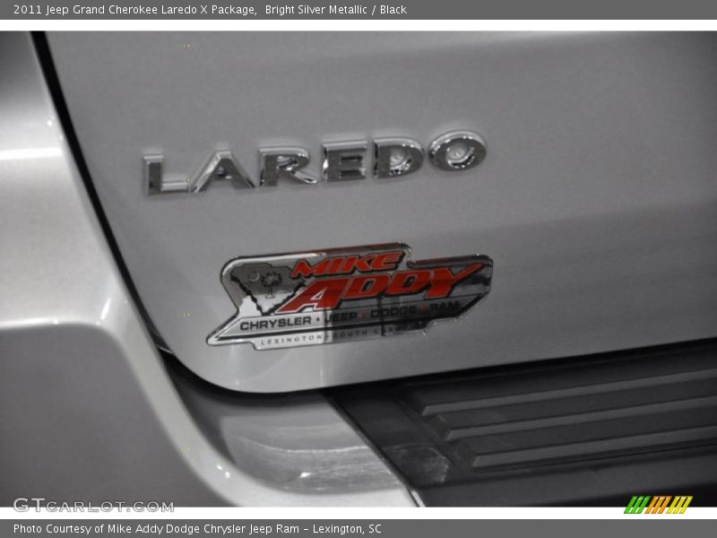 Bright Silver Metallic / Black 2011 Jeep Grand Cherokee Laredo X Package
