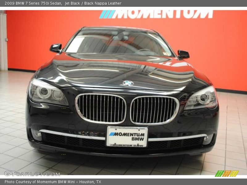 Jet Black / Black Nappa Leather 2009 BMW 7 Series 750i Sedan