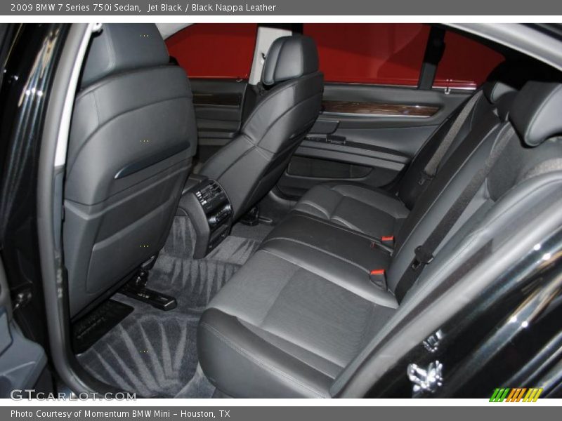  2009 7 Series 750i Sedan Black Nappa Leather Interior