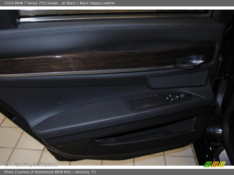 Jet Black / Black Nappa Leather 2009 BMW 7 Series 750i Sedan