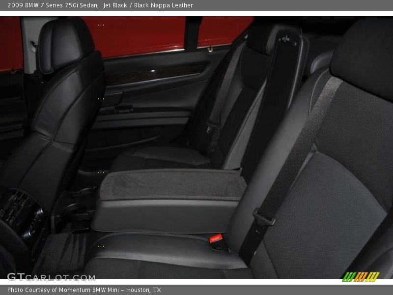 Jet Black / Black Nappa Leather 2009 BMW 7 Series 750i Sedan