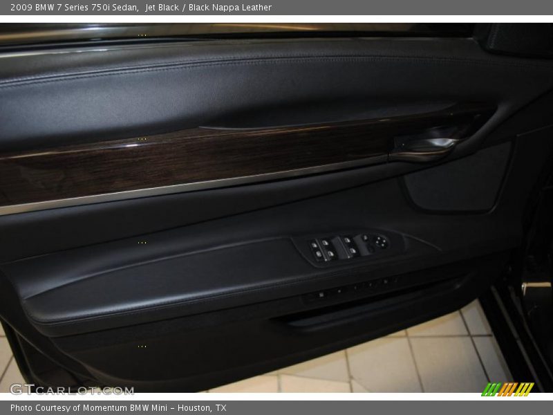 Jet Black / Black Nappa Leather 2009 BMW 7 Series 750i Sedan