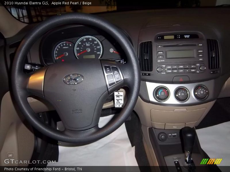 Dashboard of 2010 Elantra GLS