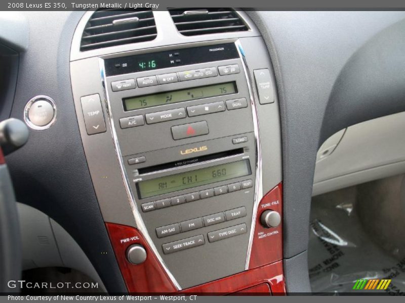 Tungsten Metallic / Light Gray 2008 Lexus ES 350
