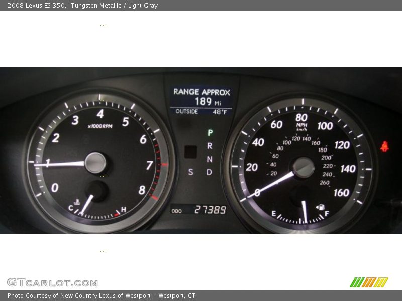 Tungsten Metallic / Light Gray 2008 Lexus ES 350