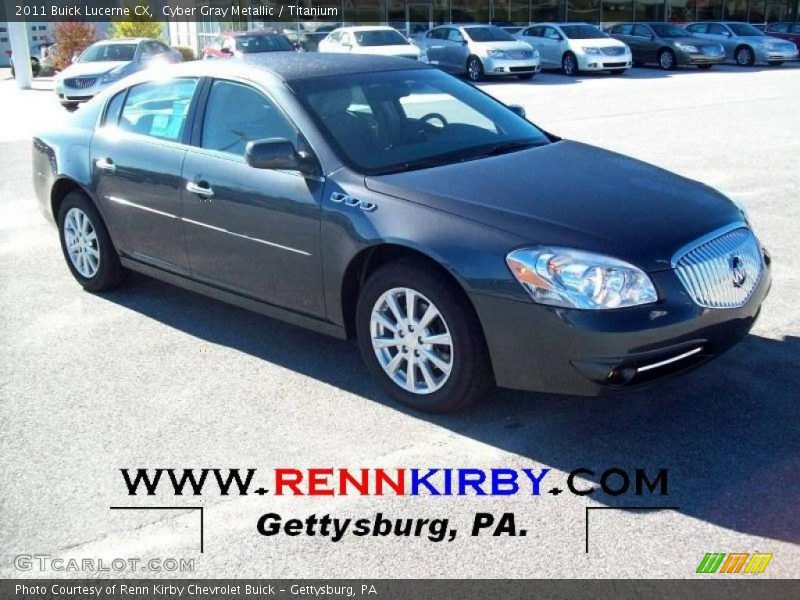 Cyber Gray Metallic / Titanium 2011 Buick Lucerne CX