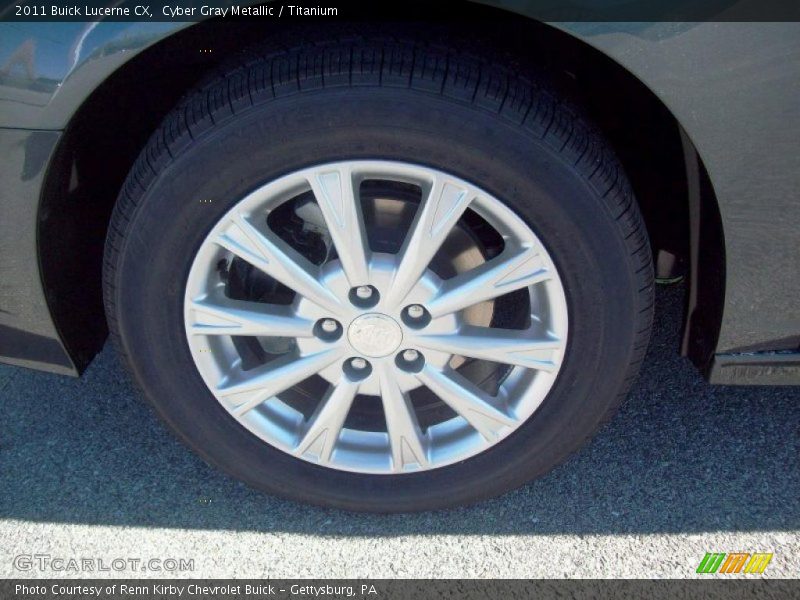 Cyber Gray Metallic / Titanium 2011 Buick Lucerne CX