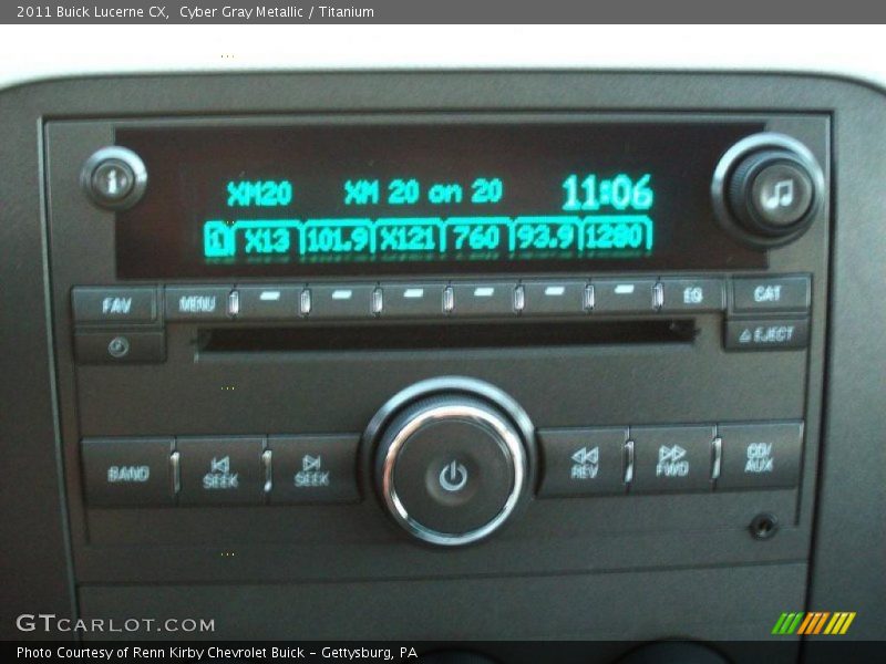 Cyber Gray Metallic / Titanium 2011 Buick Lucerne CX