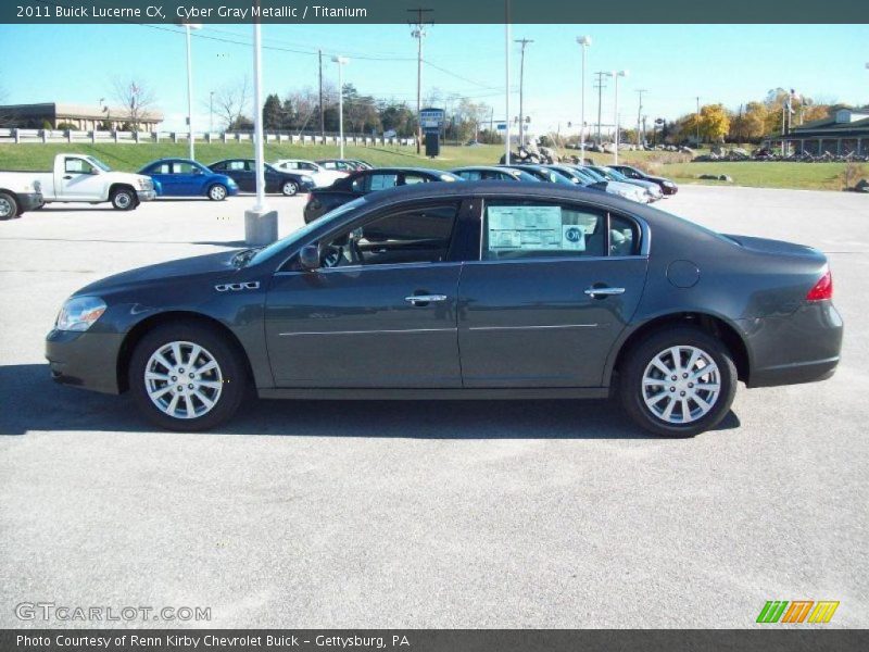 Cyber Gray Metallic / Titanium 2011 Buick Lucerne CX