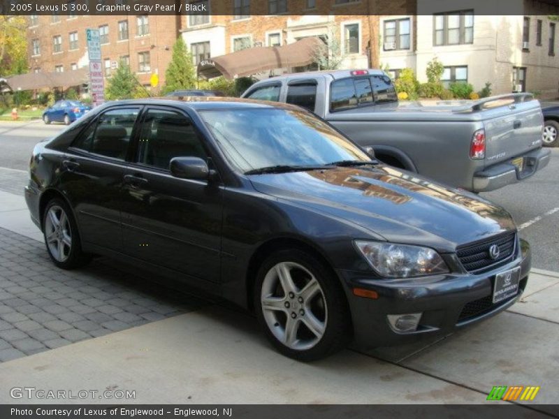 Graphite Gray Pearl / Black 2005 Lexus IS 300