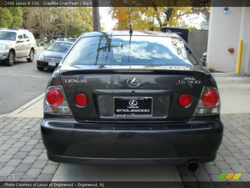 Graphite Gray Pearl / Black 2005 Lexus IS 300